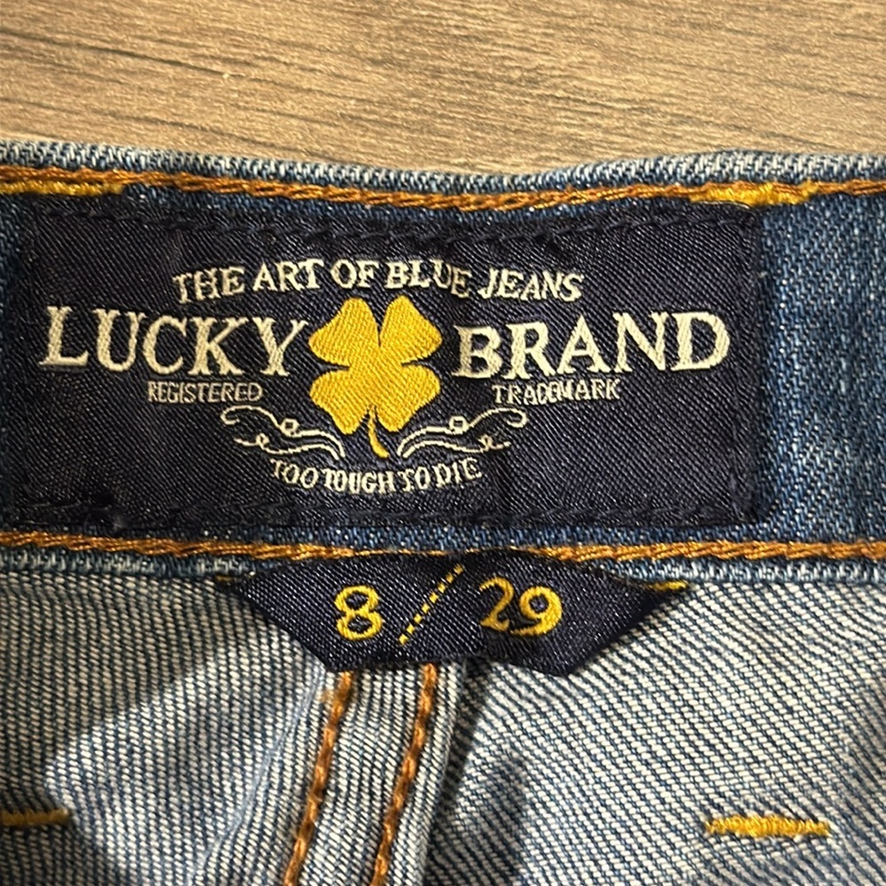 Lucky Brand jeans women cropped‎  size 8 29 Blue Ankle Cropped Jeans medium wash - Picture 11 of 14